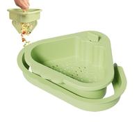 Kitchen Sink Strainer - Double-Layer Sink Drain Basket | Filter Rack for Fruit & Vegetables | Kitchen Accessories for Pasta, Garbage Disposal, Apartment, Home & Bathroom