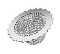 Kitchen Sink Strainer - Reversible Chain Mesh Drain Filter Basket for Food and Trash Collection, with Flexible Hanging Chain for Garbage Disposal, Easy-to-Clean Drain Stopper for Home Use
