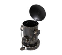 Kitchen Small Trash Can with Lid Outdoor Fire Hydrant Waste Bins Retro Creative Garbage Can with Removable Inner Bucket for Park Garden Kitchen Garbage Wastebaskets (Bronze)