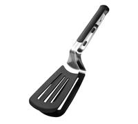 Kitchen Spatula Tongs - Anti-Scald Cooking Tool, Food Turner Tongs with Non-Slip Handle | Silicone & Stainless Steel, Multifunctional Tong for Grilling, Frying, BBQ, Steak, Fish, Shrimp, Bread, Pizza