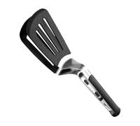 Kitchen Spatula Tongs - Cooking Utensil for Barbecue | Anti-Scald Stainless Steel with Heat Resistant Grip, Multipurpose Food Turner, Steak Meat Fish Shrimp Bread Pizza Pancake Accessory
