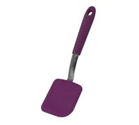 Kitchen Spatulas Heat Resistant - 9.45 Inch Cooking Baking Flipping Tool | Silicone Stainless Steel Turner - 73g Ergonomic Handle Easy Clean Dishwasher Safe Perfect for Pancakes Eggs