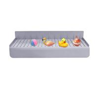 Kitchen Splash Guard for Sink - 5-Degree Tilt Silicone Washbasin Deflector