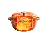 Kitchen Stockpot Cookware | Simmer Pot | Pumpkin Design Stew Bean Simmer Pot With Handle For Sauteing Baking Roasting Boiling Oven Canning Bread Making Stock Making Stock Making
