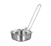 Kitchen Strainer Ladle - Baskets Slotted Spoon, Stainless Steel Culinary Skimmer, Precision Sifting Perforated Basin, Lightweight Structural Composition, Food Grade Server for Hot Pot