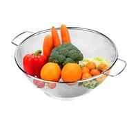 Kitchen Strainers Stainless Steel Mesh - Fine Mesh Fruit Washing Colander, Heavy Duty Sieve With Sturdy Handles, High-Capacity Sink Basket | Heat Resistant Drainer, Pasta, Berries, Quinoa, Rice