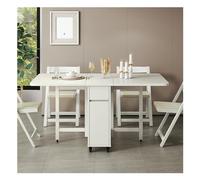 Kitchen Table and Chairs, 5/7-Piece Kitchen and Dining Furniture Set for Living Room, Breakfast Nook, Dinette(5 Piece(1 Table+4 Chairs))