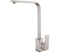 Kitchen Tap Fregadero De Cocina De Acero Inoxidable 304 Salida De Agua Giratoria Cuadrada Grifo Frío Y Caliente De Siete Caracteres Cepillado