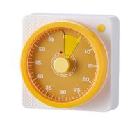 Kitchen Timer - 60 Minute Quiet Magnetics Visual Countdown, Cook Timers for Time Management, Adjustable Alarm Volume, Strong Rear Magnet, Provides Time Monitoring, Ideal for Meal Prep