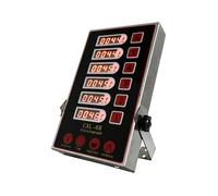 Kitchen Timer,Commercial 6 Channel Kitchen Timer Digital,Waterproof Button Design,Bracket Hook Design,Three-Stage Reminder,For Food Fryer Baking Pizza Coffee Professional, LJJY-KK