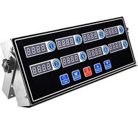 Kitchen Timer, Commercial 8 Channel Kitchen Timer, Loud Alarm Reminder Clear Led Display, Stainless Steel Calculagraph Timer For Cook Burger on Multiple Events, LJJY-KK