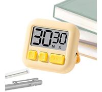 Kitchen Timer Digital, Clear LCD Display, Compact Magnetic Clock with Sturdy Build, Battery Operated System with Gentle Design, Smooth Cooking Aid, Essential Companion for Baking Boiling Eggs