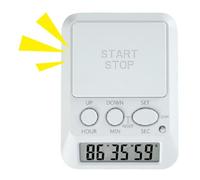 Kitchen Timer, LED Digital Countdown Timer with Bright Display Light and Buzzer Alarm Reminder, Magnetic Oven Cooking Time Device, Purpose Time Management Tool for Study Baking Gym Office Use