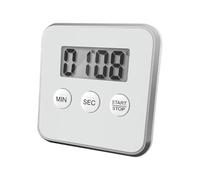 Kitchen Timer, Magnetic Alarm, 3.15x3.15 Inches, Digital Display, Loud, Compact Clock, LCD Screen, Countdown, Small Device, Study Aid, for Baking Helper, Meeting Reminder