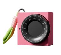 Kitchen Timer Mechanical, Cooking Countdown Alarm, 2.68x2.68x1.34 inches Analog Time Control, Lanyard Portable Clip for Home Kitchen Classroom Gym Desk Study Baking Exercise Productivity Use