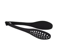 Kitchen Tongs - 11.42 Inches Spoon-Shaped BBQ Grill Tongs Multifunctional Pasta | Nylon Kitchen Utensils | Detachable Spatula For Daily Family Cooking, Thanksgiving