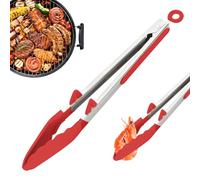 Kitchen TongssFor Cooking - Locking BBQ Grill Tongs, mango no deslizante Heat-Resistant Food, Sturdy Kitchen Tool, versátil Cooking Utensilio, Convenient Lock Feature | Reliable Dishwasher-Safe Tongs