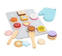 Kitchen Toy Foods Set, Educational Cookie Plays Food Kit, 11.61x8.5x1.26 Inches, Cute Mini Treats, Realistic Dessert Role Play for Imaginative Kitchens Fun, Multicolor