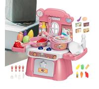 Kitchen Toys, Pretend Play Cooking Set with 24 Educational Pieces, 13.58x11.81x6.5 Inches Interactive Preschool Learning Activities Ideal for Christmas, Birthday Parties, Favors, and Home Playtime