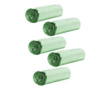 Kitchen Trash Bags - 5 Rolls Pull-String Garbage Bags, Small Waste Liners, Household Trash Pouch For Bathroom Kitchen Yard Lawn Office Garage Home Study Room, TrashSack, Multi-Purpose Roll