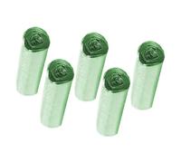 Kitchen Trash Bags - 5 Rolls Pull String Garbage Pouch for Daily Waste | Leak Resistant with Easy Tie Closure, Small Bin Liners for Bathroom Yard Lawn Office Garage Home Study Room