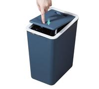 Kitchen Trash Can, Recycling Bin, Press Top Lid Closure, Slim Modern Design with Rubbish Container for Indoor Use, Home, Kitchen, Bedroom, Living Room, 12.2x10.24x7.09 inches