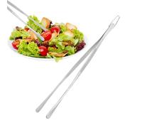 Kitchen Tweezer Tongs Stainless Steel Food Grabber - Precision Cooking BBQ Tweezers for Serving | Durable Food Grade Stainless Steel Build, Heat Resistant Anti Slip Grip Design, Precision Control