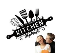 Kitchen Wall Art, Metal Kitchen Signs, Farmhouse Kitchen Decor, Black Metal Signs, Dining Room Art, Cabinet Signs, Kitchen Word Art, Farmhouse Cooking Decor, Rustic Kitchen Signs, Metal Wall Dec