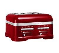 Kitchenaid 5KMT4205 Tostador para 4 Rebanadas Rojo Manzana, Tostador con 4 Ranuras Extra Grandes, 7 Posiciones de Tueste y Potencia Óptima