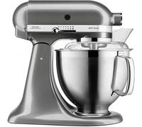 KitchenAid 5KSM185PSEMS Batidora de Varillas de 4.8L, Plata Medallion Silver