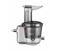KitchenAid Accesorio Extractor Lento para Robots de Cocina, Prensado en Frío, 3 Filtros de Pulpa, Tubo de Alimentación Ancho, Apto para Lavavajillas