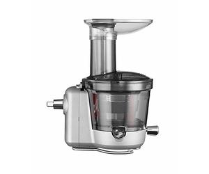 KitchenAid Accesorio Extractor Lento para Robots de Cocina, Prensado en Frío, 3 Filtros de Pulpa, Tubo de Alimentación Ancho, Apto para Lavavajillas
