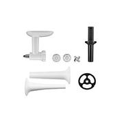 Kitchenaid Accesorio Picador de Alimentos, Blanco + Accesorio Rellenador de Salchichas