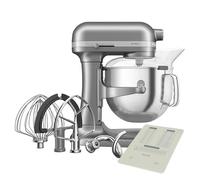 KitchenAid Artisan Contour Silver - Mezclador de alimentos (6,6 L, incluye regalo)