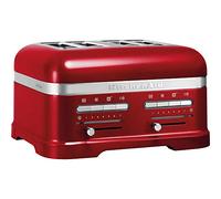 KitchenAid Artisan Tostadora Automática 4 Ranuras Anchas Rojo manzana | Tuesta para toda la familia a la vez; 7 niveles, rejilla para sándwiches y carcasa metálica de diseño icónico