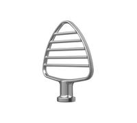 KitchenAid BATIDOR DE MASA DE ACERO INOXIDABLE PARA BATIDORAS AMASADORAS MEDIANAS CON CABEZAL INCLINABLE 5KSMPB5SS