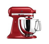 KitchenAid Batidora amasadora - Artisan - Robot de Cocina con Cabezal Inclinable - Amasadora con 3 Accesorios - Batidora de repostería con Bol de Acero Inoxidable - 4,8 L - Rojo