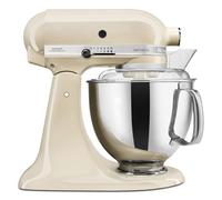 KitchenAid Batidora amasadora - Artisan - Robot de Cocina con Cabezal Inclinable - Amasadora con 5 Accesorios - Batidora de repostería con 2 boles de Acero Inoxidable - 4,8 L y 3 L - Crema