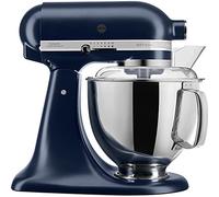 KitchenAid Batidora amasadora - Artisan - Robot de Cocina con Cabezal Inclinable - Amasadora con 5 Accesorios - Batidora de repostería con 2 boles de Acero Inoxidable - 4,8 L y 3 L - Azul tinta
