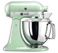KitchenAid Batidora amasadora - Artisan - Robot de Cocina con Cabezal Inclinable - Amasadora con 5 Accesorios - Batidora de repostería con 2 boles de Acero Inoxidable - 4,8 L y 3 L - Pistacho