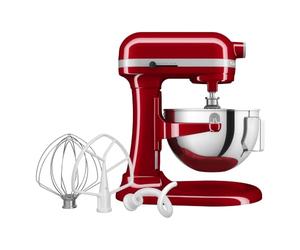 KitchenAid Batidora Amasadora Bowl-Lift 5.2L Heavy Duty, Cuerpo y Engranajes Metálicos, 11 Velocidades, Flex Edge, 67 Puntos de Contacto, Empire Red