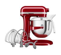 KitchenAid Batidora Amasadora Heavy Duty 6.6L, Engranajes Todo Metal, 11 Velocidades, Arranque Suave, Corte por Sobrecalentamiento, Bol 3 Puntos, Rojo Empire