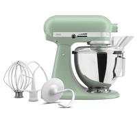 KitchenAid Batidora de pie inclinable de 4,3 L 5KSM95PSBDC, cuenco de acero inoxidable, escudo de vertido, batidor, batidor y gancho de masa, construcción de metal completo, 10 velocidades, mezclador