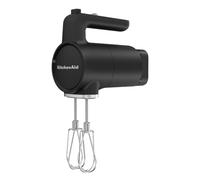 KitchenAid Batidora de varillas inalámbrica - Go Cordless - 7 velocidades y soft start - Varillas Turbo de acero inoxidable - Batidora de reposteriá potente - Negro - Con batería