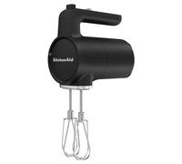 KitchenAid Batidora de varillas inalámbrica - Go Cordless - 7 velocidades y soft start - Varillas Turbo de acero inoxidable - Batidora de reposteriá potente - Negro - Sin batería
