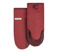 KitchenAid Beacon - Juego de Guantes de Horno Antideslizantes de Dos Tonos, Color Rojo pasión/Burdeos, 5.75 x 13 Pulgadas, 2 Piezas