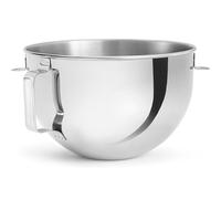 KitchenAid Bol de Acero Inoxidable Pulido 5.2L con Asa de Correa para Batidoras Bowl-Lift, Capacidad Extra para Dobles y Triples Recetas