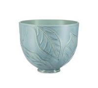 KitchenAid Bol de Mezcla Cerámico 4.7L, Diseño Spring Leaves en Relieve, Apto para Horno, Microondas y Congelador, Compatible con Batidoras Tilt-Head 4.3L y 4.7L