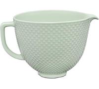 KitchenAid Bol de Mezcla Cerámico 4.7L, Diseño Texturizado Dew Drop, Apto para Horno, Microondas y Congelador, Compatible con Batidoras Tilt-Head 4.3L y 4.7L