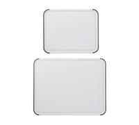 KitchenAid KEG710NOSMGA Juego de Tablas de Cortar de Polipropileno de 2 Piezas, Plastic, Blanco